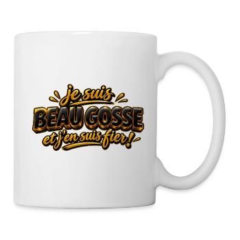 Je suis beau gosse - Mug blanc - blanc - Droite