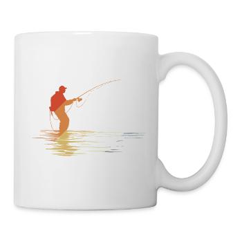 Fischer Sketch Style rétro - Mug blanc - blanc - Droite