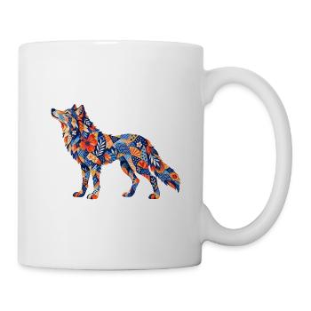Jeu Patchwork Wolf Colors - Mug blanc - blanc - Droite