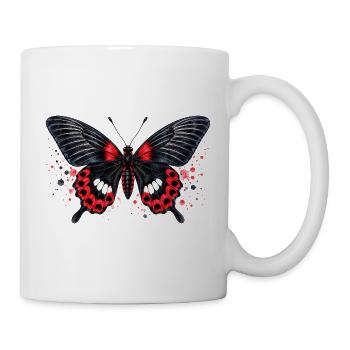 Common Rose Butterfly Pachliopta aristolochiae - Mug - white - Right