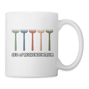 Rechenzentrum Gärtner Garten Gartenarbeit - Tasse - Weiß - Rechts