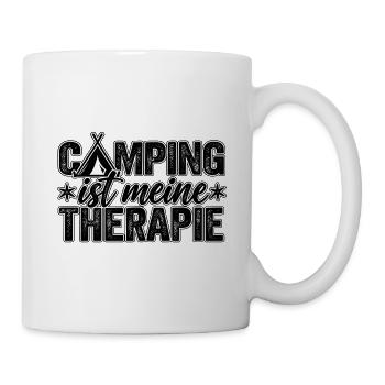 Camping ist meine Therapie - Tasse - Weiß - Rechts