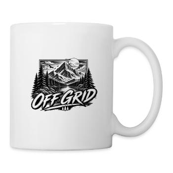 Off-grid-Berge und Wälder - Tasse - Weiß - Rechts