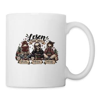 Lesen ohne Limits – Keine Ablenkungen, keine Spoil - Tasse - Weiß - Rechts