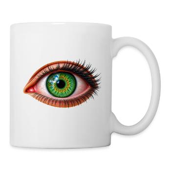 Paradiesauge - Tasse - Weiß - Rechts