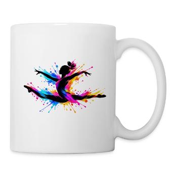Turnerin Turnen - Tasse - Weiß - Rechts
