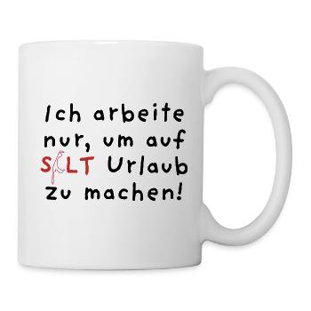 Sylt Insel Silhouette - Tasse - Weiß - Rechts