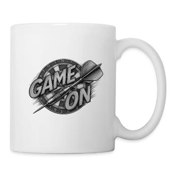 Game On Dartboard Druckmotiv - Tasse - Weiß - Rechts