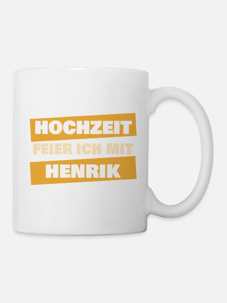 Geschenk für Henrik - Tasse - Weiß