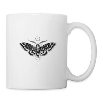 TotenkopfMotte Nachtfalter - Tasse - Weiß - Rechts