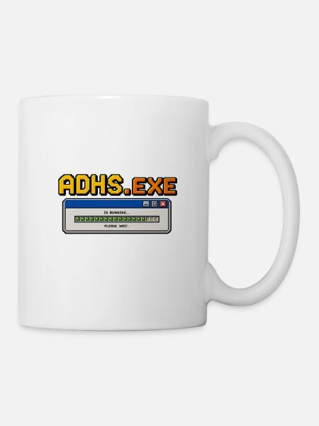ADHS.exe - Tasse - Weiß