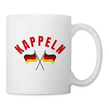 Kappeln Kreuzende Deutsche Flaggen - Tasse - Weiß - Rechts