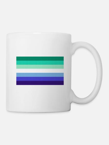 Homosexuelle Flagge - Tasse - Weiß