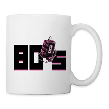 80er Jahre - Tasse - Weiß - Rechts