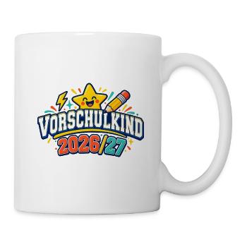 Vorschulkind 2026/27 - Tasse - Weiß - Rechts