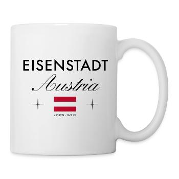 Eisenstadt Burgenland Koordinaten Reise Souvenir - Tasse - Weiß - Rechts