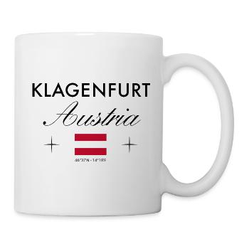 Klagenfurt am Wörthersee Koordinaten Souvenir - Tasse - Weiß - Rechts