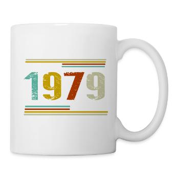 47. Geburtstag Jahrgang 1979 Classic Original - Tasse - Weiß - Rechts