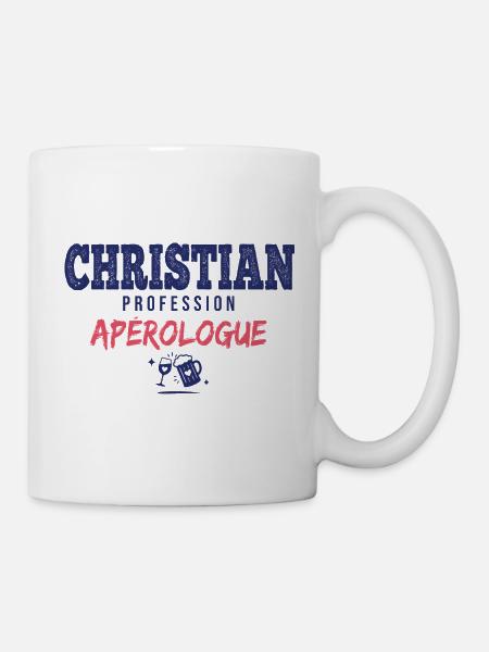 Christian Aperologue – Humor Apéro - Tasse - Weiß