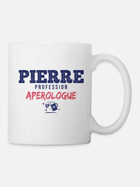 Pierre Aperologue – Lustiges Geschenk - Tasse - Weiß