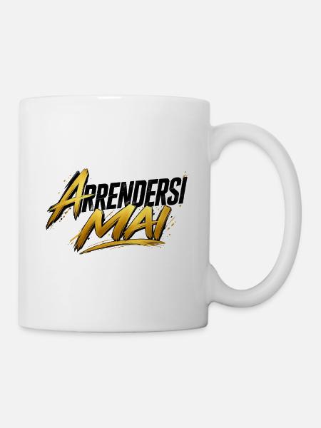 Niemals kapitulieren – Giò | Offizielles Design - Tasse - Weiß