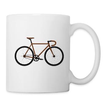 Fixie Bike braun - Tasse - Weiß - Rechts