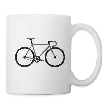 Fixie Bike grau - Tasse - Weiß - Rechts