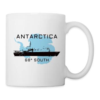 Antarktika Expedition 68°S - Tasse - Weiß - Rechts