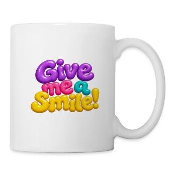 Schenk mir ein Lächeln! - Tasse - Weiß - Rechts