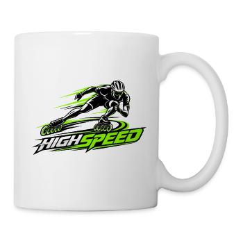 Speedskating Highspeed Inline  - Tasse - Weiß - Rechts