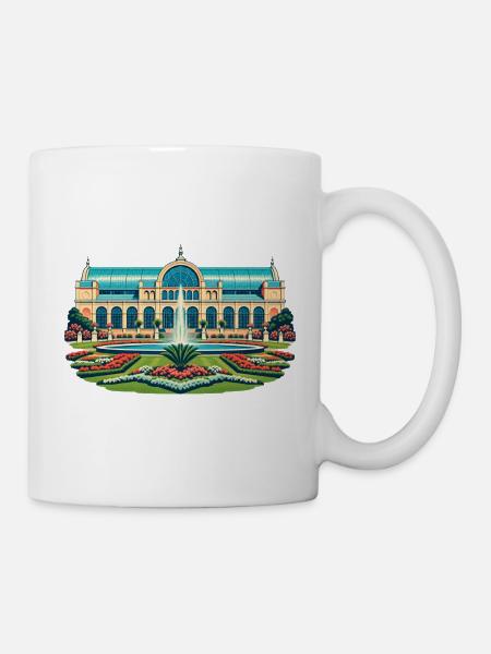 Flora Köln Retro - Tasse - Weiß