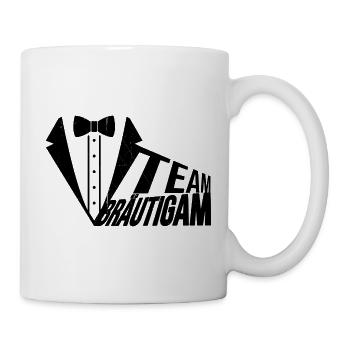 "Team Bräutigam" Design - Tasse - Weiß - Rechts