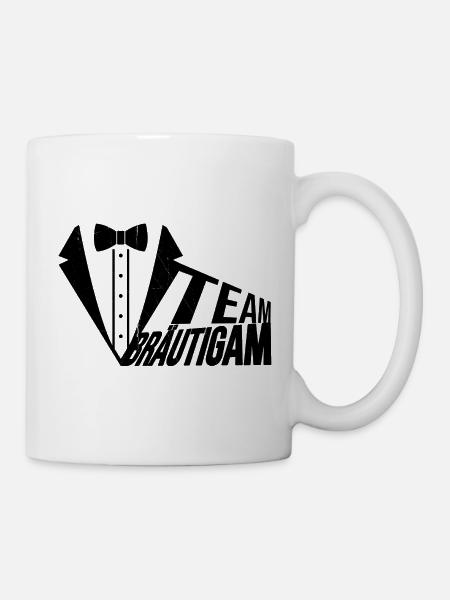 "Team Bräutigam" Design - Tasse - Weiß