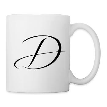 Name mit D Initiale für Daniel David Diana Dennis - Tasse - Weiß - Rechts