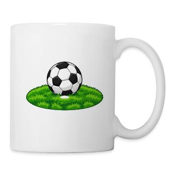 Fußball-Strafpunkt - Tasse - Weiß - Rechts