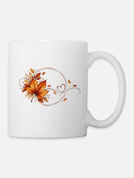 Herbst - Tasse - Weiß