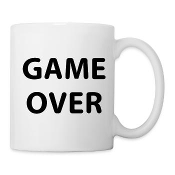 Game Over Gamer minimalistisch - Tasse - Weiß - Rechts