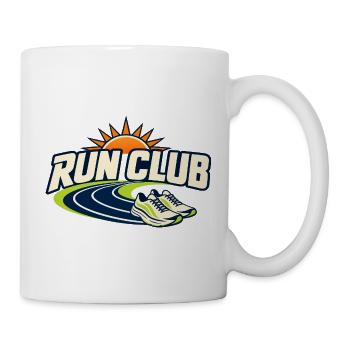 Run Club Track Sunrise - Tasse - Weiß - Rechts