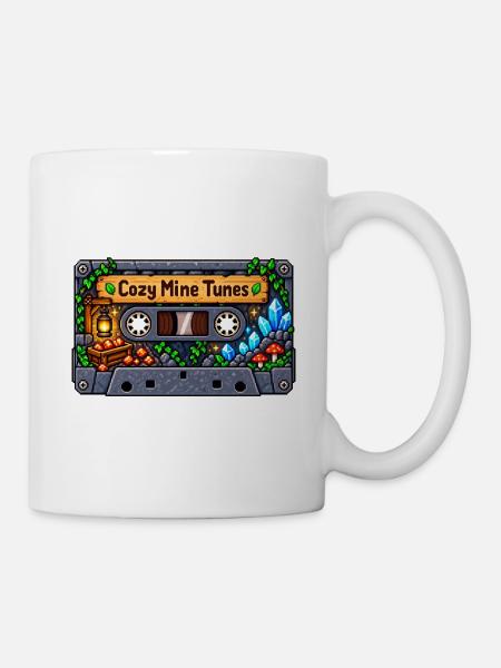 Gemütliche Minenklänge Kassette - Tasse - Weiß