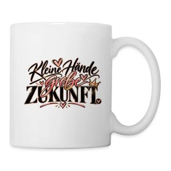 Erzieherin – Kleine Hände, große Zukunft - Tasse - Weiß - Rechts