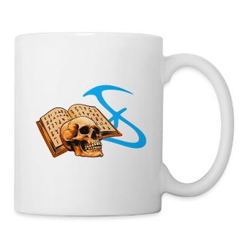Schädelbuch Runenmystik - Tasse - Weiß - Rechts