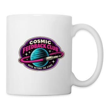 COSMIC FEEDBACK CLUB | Lärm jenseits der Sterne - Tasse - Weiß - Rechts