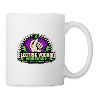 ELEKTRISCHES VOODOO | Streicher · Funken · Seltsamer Klang - Tasse - Weiß - Rechts