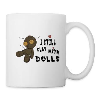 StichHerz Plüschpuppe mit Nadeln - Tasse - Weiß - Rechts