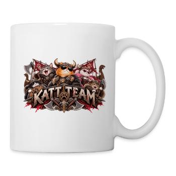 Katzenteam Wikingerkrieger - Tasse - Weiß - Rechts