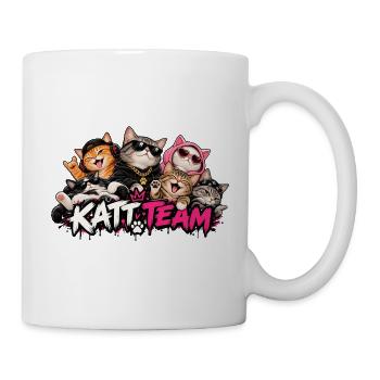 Katzenteam: Rock Cats - Tasse - Weiß - Rechts
