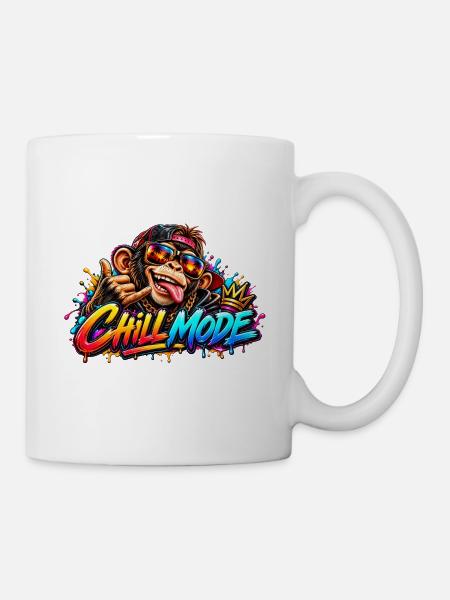 Chill Mode Dschungel Vibes - Tasse - Weiß