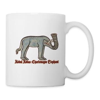 Abdul Abbas, Karl des Großen, Elefant - Tasse - Weiß - Rechts