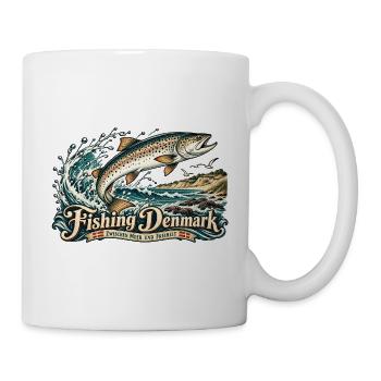 Angeln in Denmark Retro - Tasse - Weiß - Rechts