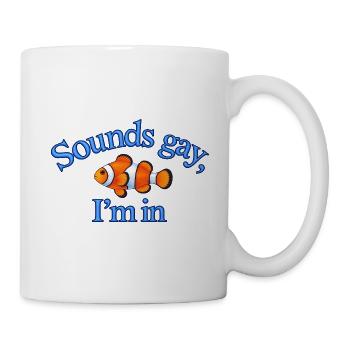Sounds Gay - Tasse - Weiß - Rechts